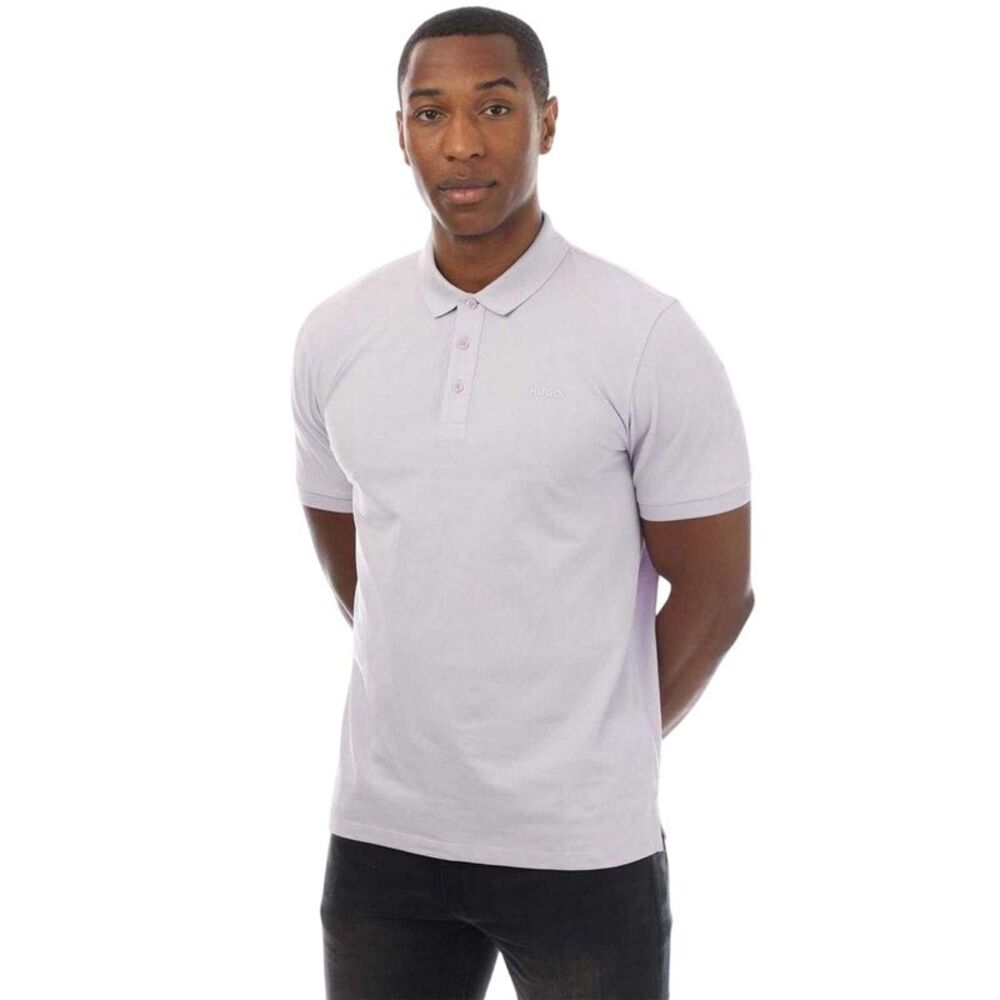 Hugo Mens Tonal Logo Polo Shirt / Purple